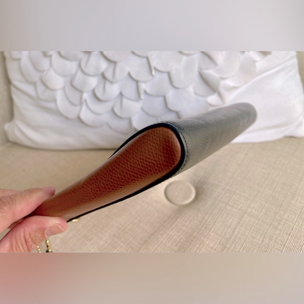 Coach Black and Brown Wristlet with Gold hardware - Picture 8 of 10